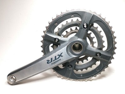シマノ XTR BR-M970 中古品 Shimano XTR M970 MTB triple crankset ( 44/32/22T, 175mm) with BB