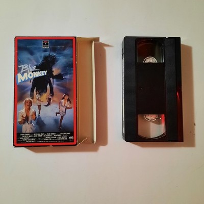 BLUE MONKEY - VHS - Original RCA Side Load Box - 80's Horror - Steve Railsback