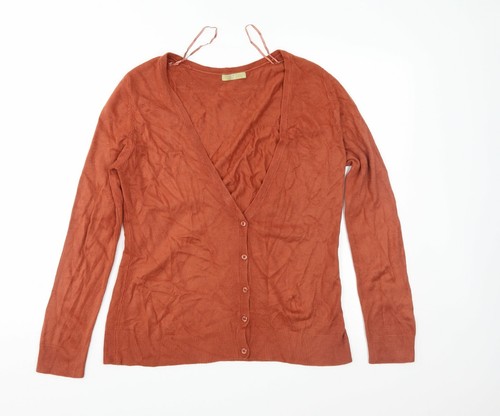 TU Womens Brown Knit Cardigan Jumper 
