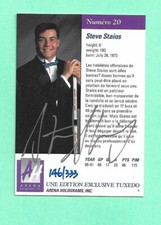 (1) STEVE STAIOS 1991-92 ARENA LIMITED SIGN 146/333  FRENCH CARD (J9747)