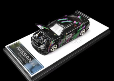 TM 1:64 Scale For Skyline R34 Z-tune Figure Sports Diecast Metal