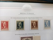 REGNO D'ITALIA - 1927 - 100° MORTE DI ALESSANDRO VOLTA SASSONE N. 210/213 MNH**