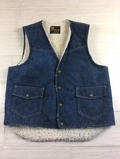 Vintage Vest Weathercaster Withe Sheperd Size Large Jean
