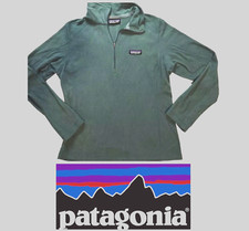 Patagonia - Quarter-Zip - Pullover Women's Small - Green Medium Weight - Fleece