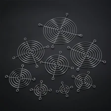 2pcs Fan Grills Protective Net Computer Cooling Fan Blades Avoid Damage Tool