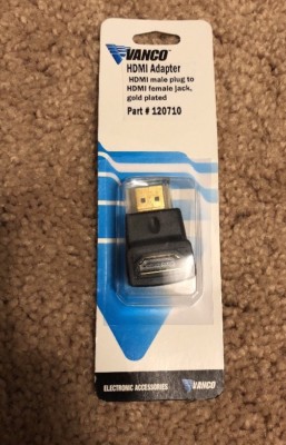 Vanco Hdmi Adapter - 1 X Hdmi [type A] Male - 1 X Hdmi [type A] Female - Gold