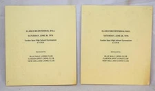 1966 Garden Spot High School New Holland PA Elanco Bicentennial Ball Program x2