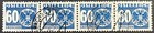 Austria, Postage Due, Used Strip of Four, Scott #J170, Michel #170, Extra Fine — photo 1