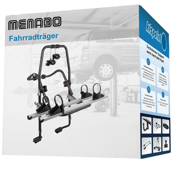 FüR Peugeot 307 Break SW (Kombi) 02- Menabo FahrradträGer Stand Up 2 Heckklappe-image