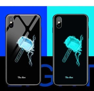 new luminous tempered glass case the thor iphone 7 8 plus glows in the dark ebay ebay