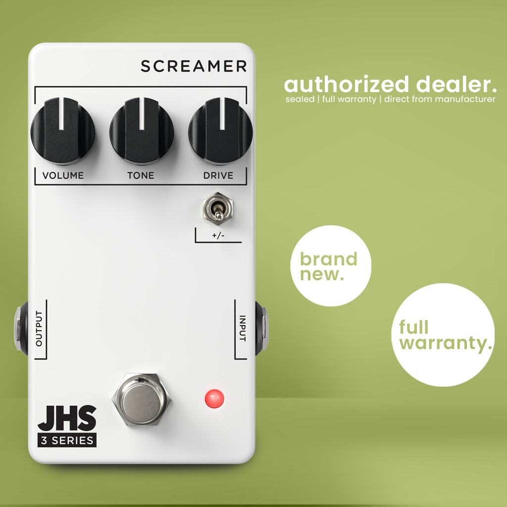 JHS 3 Series Screamer Overdrive / Distortion Guitar Effects Pedal