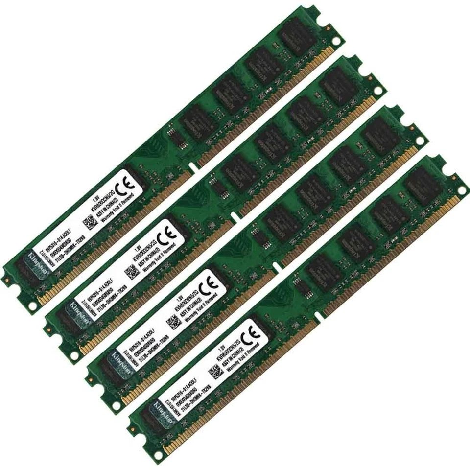 Kingston 8GB 4GB 2G DDR2 800Mhz PC2-6400U KVR800D2N6/2G Desktop PC Memory RAM AB - Image 4 of 4