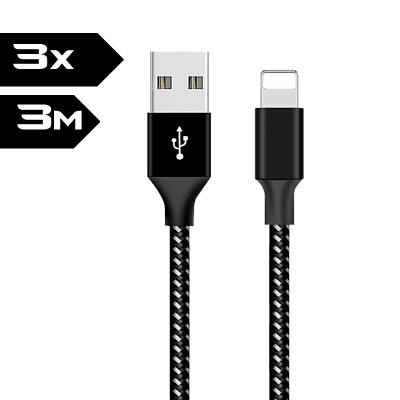 Schnell Ladekabel Nylon geeignet für iPhone 7 8 Xr 11 12 13 14 Pro Max Plus Mini