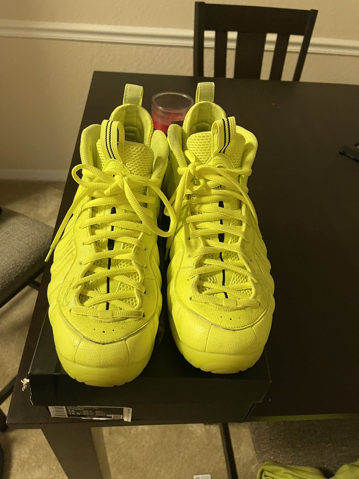 neon yellow foamposites