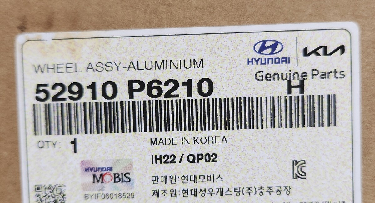 OEM 52910-P6210 WHEEL ASSY-ALUMINIUM 20 inch Ups for Hyundai