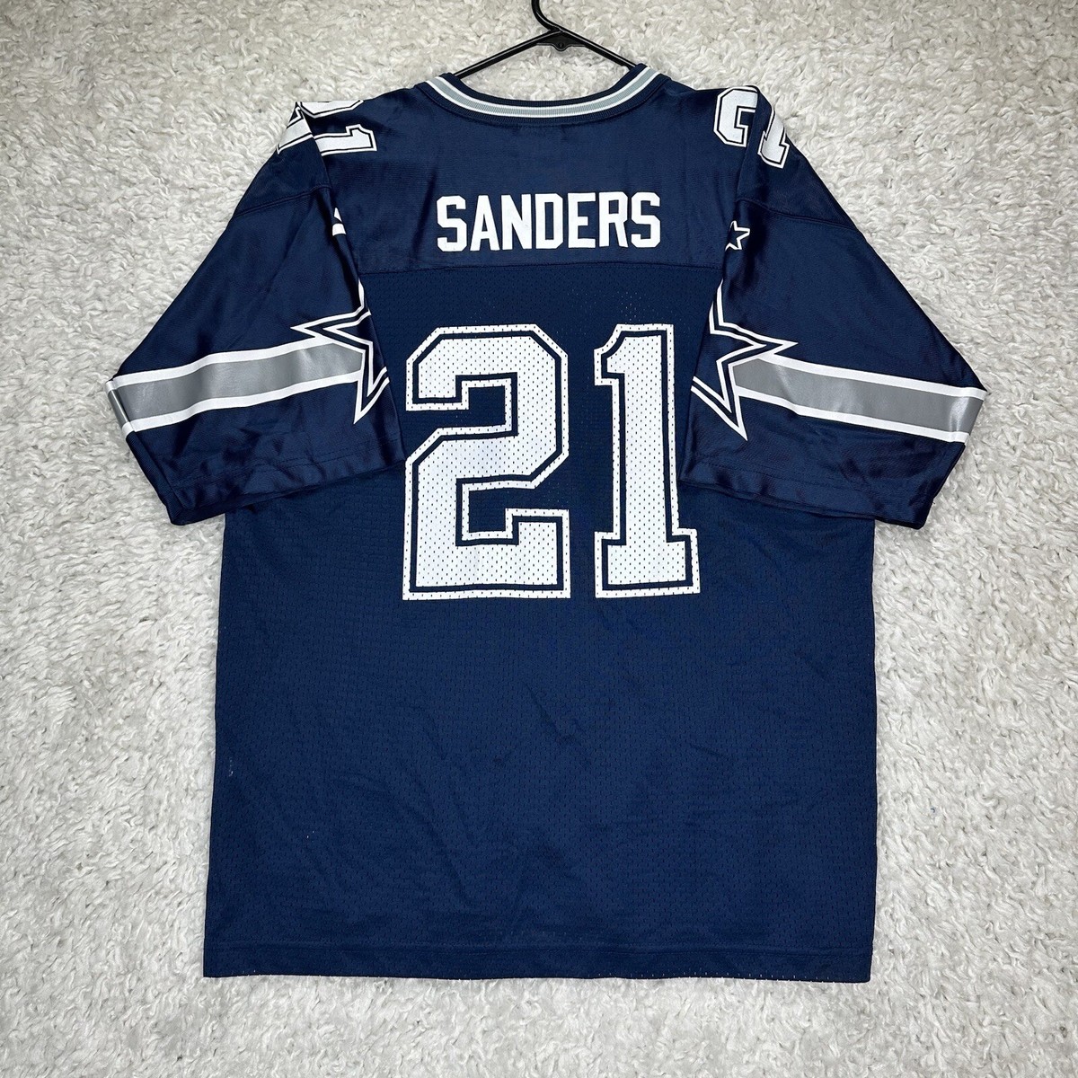 Vintage 90s Dallas Cowboys Deion Sanders Starter Jersey #21 NFL XL
