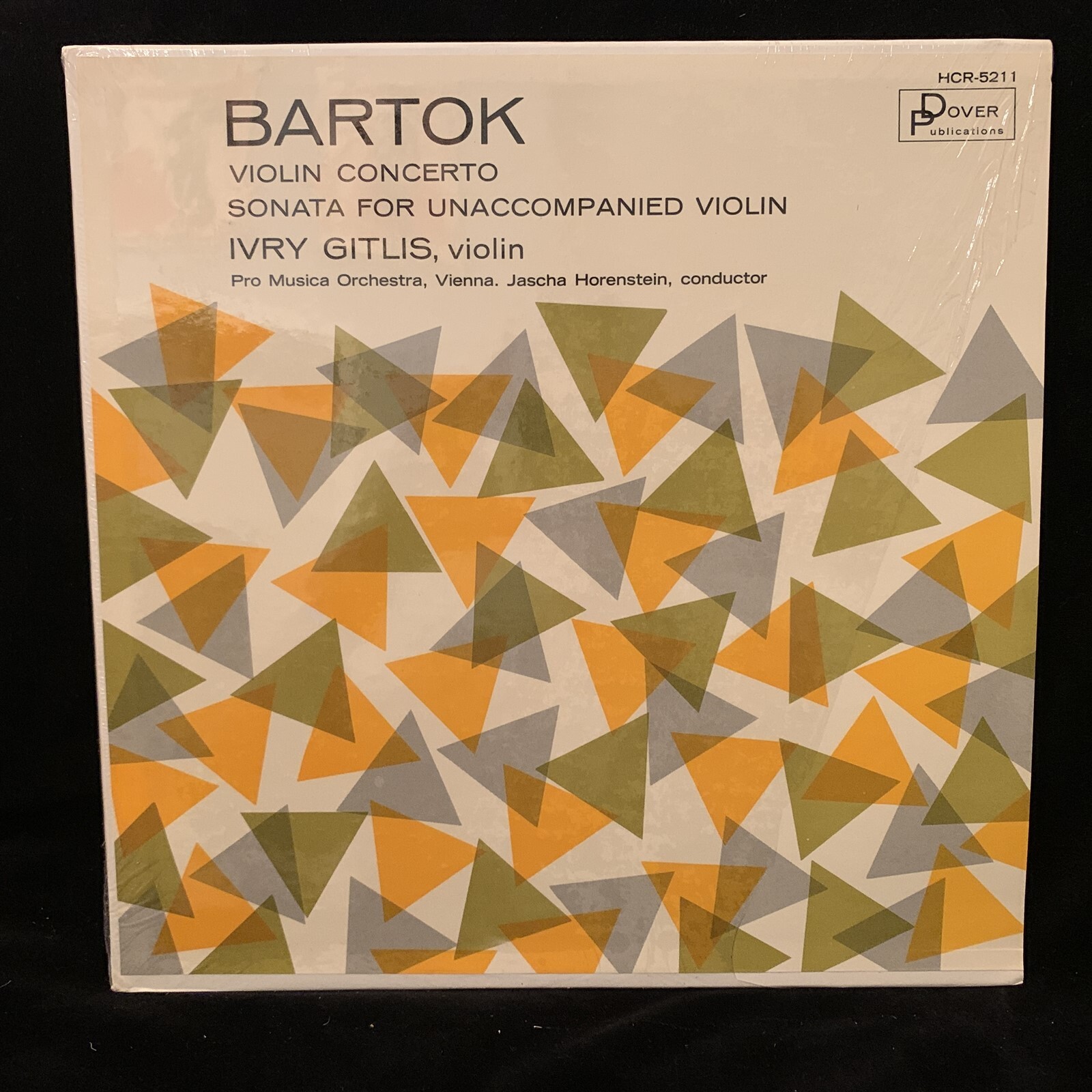 IVRY GITLIS, violin - BARTOK Concerto & Solo Sonata HORENSTEIN - DOVER LP SHRINK