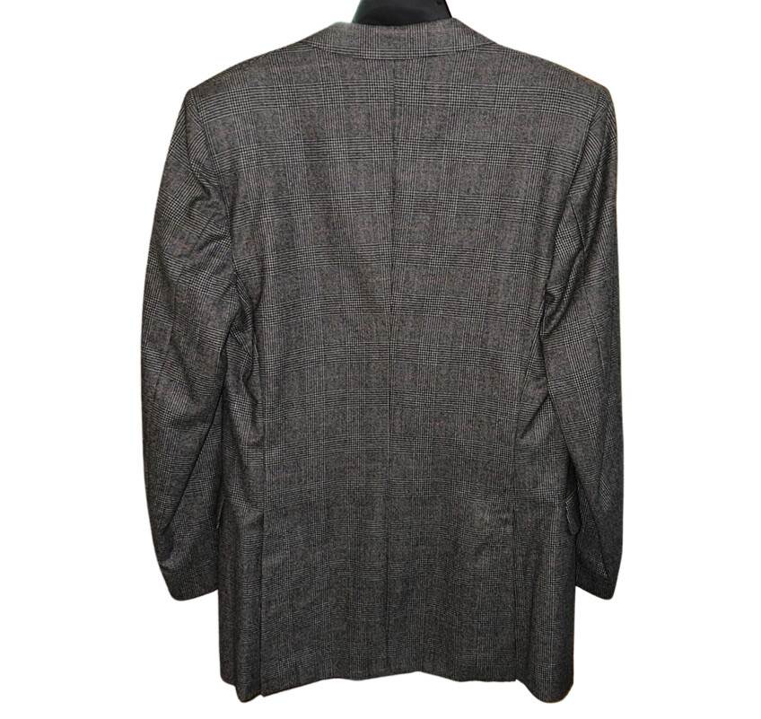 Giacca Blazer Vintage Yves Saint Laurent Grigio a Quadri