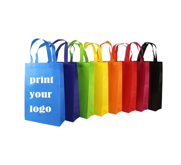 100 x Custom Printed Personalised Promotional Tote Bags Reusable Shopping Bags