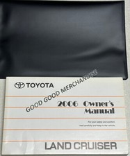 2006 Toyota Land Cruiser Owners Manual User Guide V8 4.7l Four Wheel Drive Suv