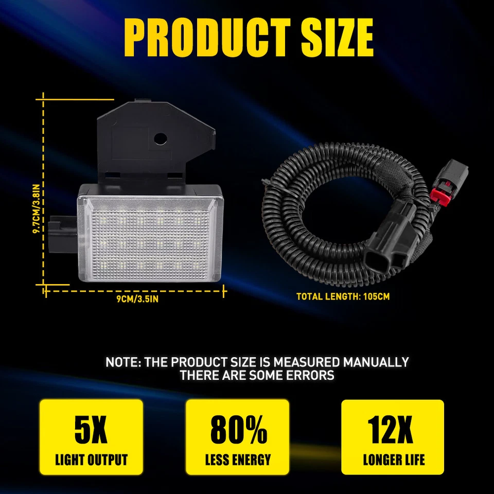 Lámpara de luz de cortesía LED debajo del capó con arnés de cableado para Jeep Wrangler A 1998-07 Foto 4 de 4