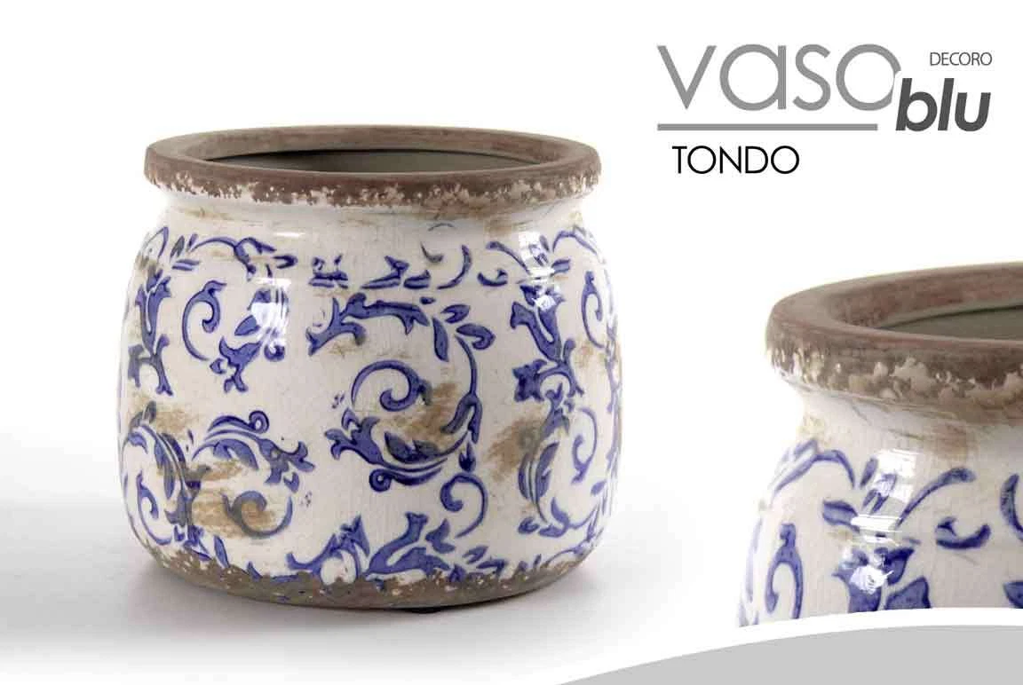 Triangolo Vaso In Ceramica Artigianale Con Smalto Blu – Decorazione Moderna Per Casa, Soggiorno, Ufficio (8,5 X 16,5 Cm)