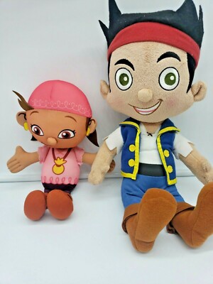 Disney Jake and the Neverland Pirates Plush Lot of (2) - Jake Izzy