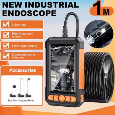 KERUI 4.3'' 1080P Dual Lens Borescope 1M IP67 Waterproof Inspection Endoscope