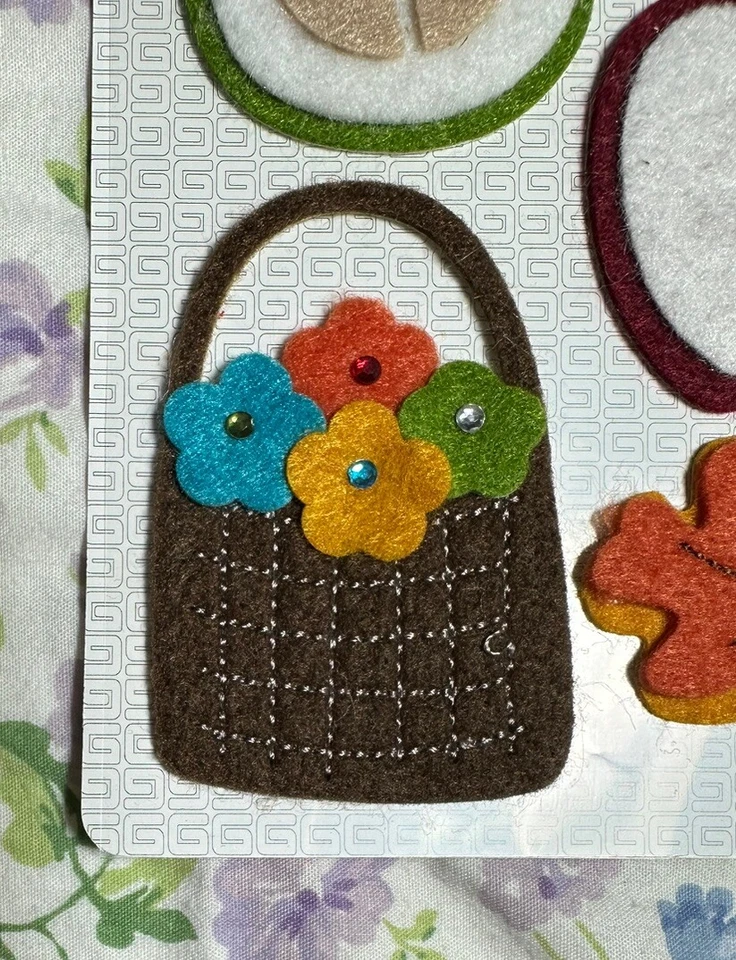 Fall Harvest Felt Stickers, Woolies, New, Dimensional - Image 4 of 4