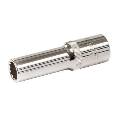 Silverline Stecknuss tief 3/8''-Antrieb 12pt Bi-Sechskant 10mm, 12mm, 14mm chrom-Vanadium
