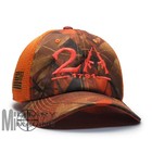 2nd Amendment 1791 US Flag Hat Hunter Orange Blaze Hunting 2A Micro Mesh Cap
