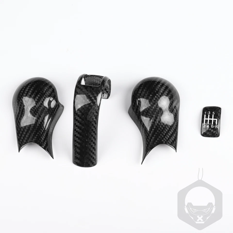 Juego de molduras de perilla de cambio de marchas interior de coche para NISSAN 350Z 2003-2009 negro nuevo Foto 2 de 4