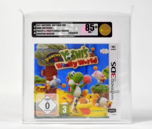 Nintendo 2DS 3DS, Poochy & Yoshi's Woolly World, oro VGA 85+ quasi nuovo + - Foto 1 di 2
