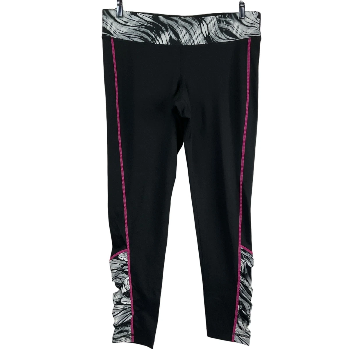 Leggings Courts Imprimés Ideology Femme - Charbon, Taille M - Pour Yoga, Fitness, Training - Neuf Avec étiquette