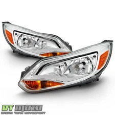 2012-2014 Ford Focus Headlights Headlamp Light Driver & Passenger Left + Right