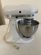 KitchenAid Classic Mixer K45SS Tilt Head Stand Mixer W/Attachment 10 Spd 4.5qt.