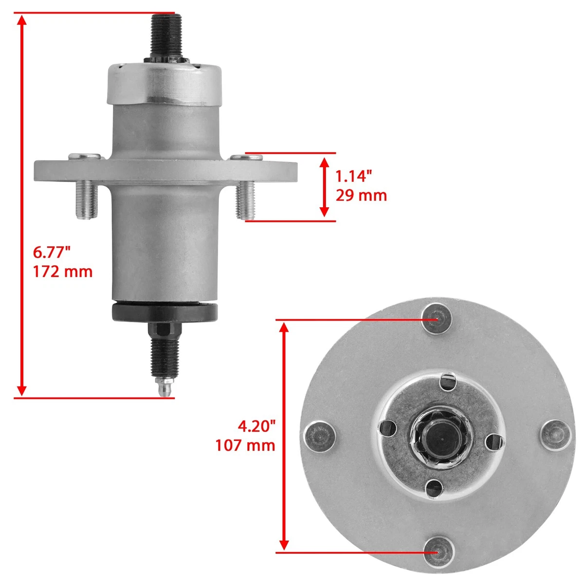 Caltric Spindle Assembly fits John Deere AM137483 | eBay