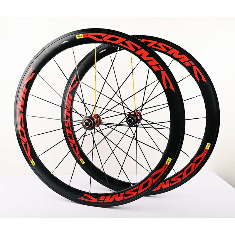 700C Road Bicycle Wheelset V/Rim Brake Straight Pull Carbon Fiber Hub ...