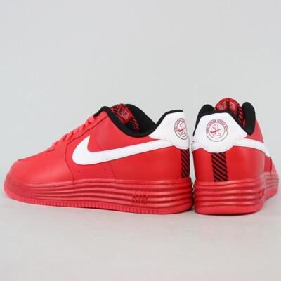 NIKE LUNAR FORCE 1 NS PRM Gym Red Black White Jordan Bulls Bred