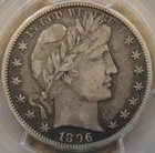 1896-S Barber Half Dollar 50c PCGS Certified VF25