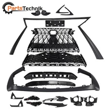 Front Grille Sport Mesh Kits For 2016-2019 Lexus RX350 RX350L RX450h Gloss Black