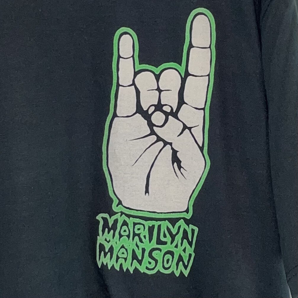 MARILYN MANSON WE HATE LOVE Tシャツ MARILYN MANSON WE HATE LOVE Tシャツ rare Vintage 1995 Marilyn
