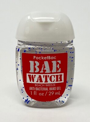 1 BATH & BODY WORKS BAE WATCH BEACH POCKETBAC ANTI BACTERIAL HAND GEL ...