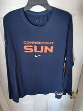 Nike Dri-Fit Shirt Women XL-TALL Blue Connecticut Sun Basketball CV3572-419 N96
