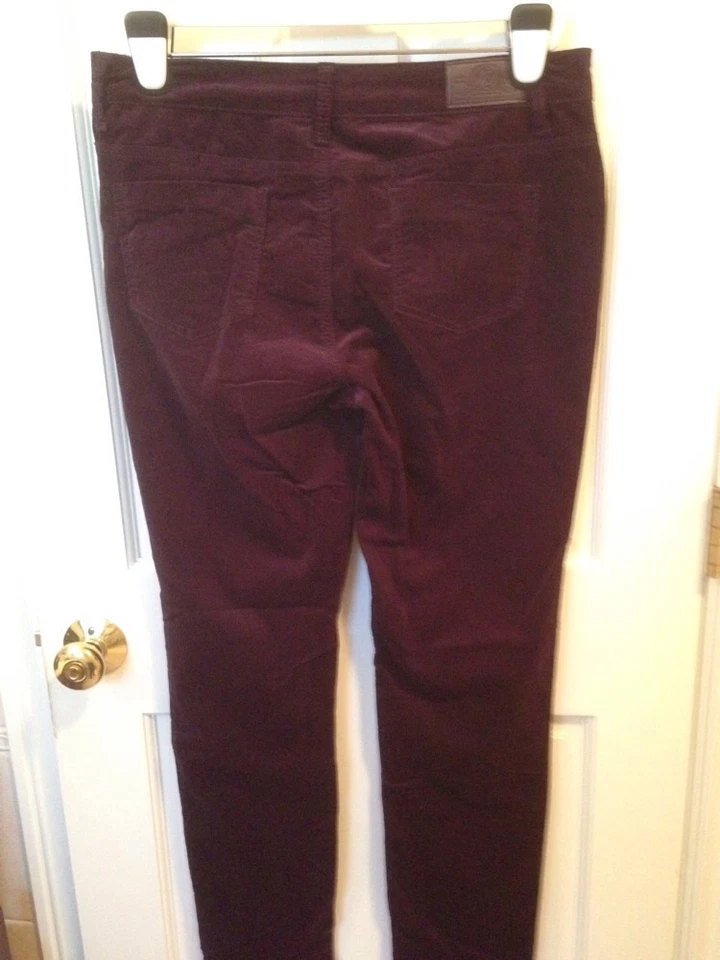 NUEVO CON ETIQUETAS MUJER BUFFALO DAVID B ITTON CIRUELA/PÚRPURA GIBSON PANA DELGADA W32 L31 Foto 3 de 4