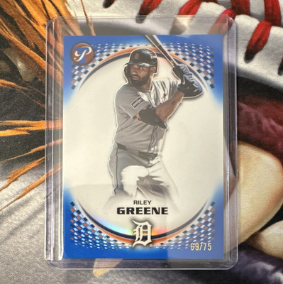 2026 Topps Pristine- Riley Green - Blue Refractor /75 - Detroit Tigers - #96