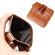 RFID Blocking Mens Leather Slim Wallet Minimalist Front Pocket Ultra Card Holder
