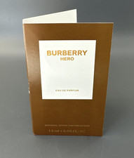 1 Vial Sample BURBERRY HERO for Men Perfume 0.05 oz 1.5 ml Eau de Parfum Spray