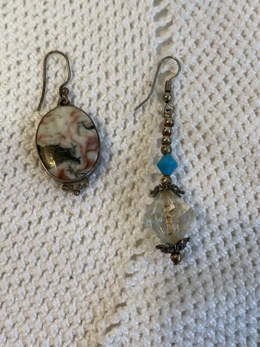 Lotto 13 pezzi bigiotteria vintage mista argento madreperla clip piercing - Foto 5 di 17