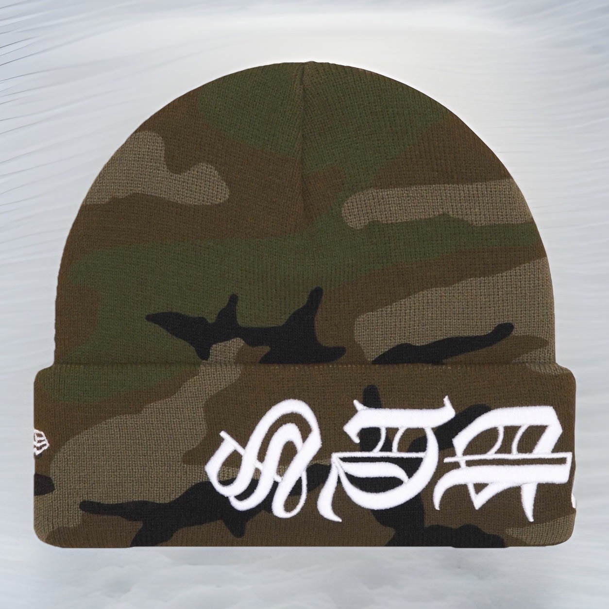 SS25 SUPREME BLACKLETTER BEANIE NEW UNWORN CAMO